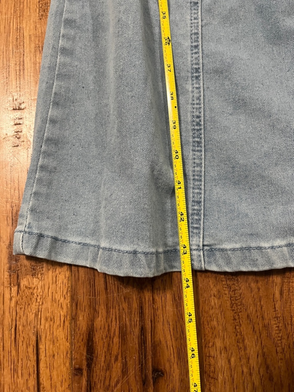 Light Blue Denim Belted Midi Dress Ashley & Sage nwot small women’s dress #619 - Picture 8 of 8